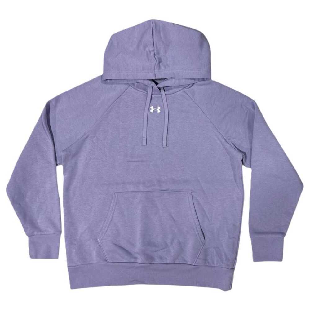 Under Armour Women's UA Rival Brushed Fleece Pullover Hoodie - Purple
